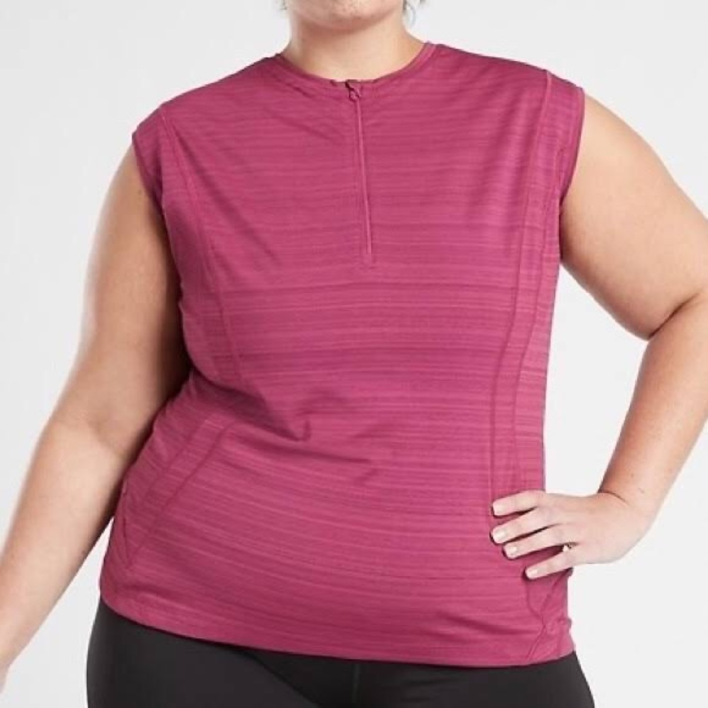 Athleta Pacifica Illume Fitted Tank in Raspberry